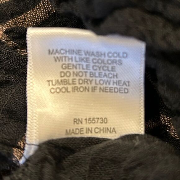 Jane + Delancey Women's Black Plaid Long Sleeve V-neck Tunic Size XL - Picture 4 of 9